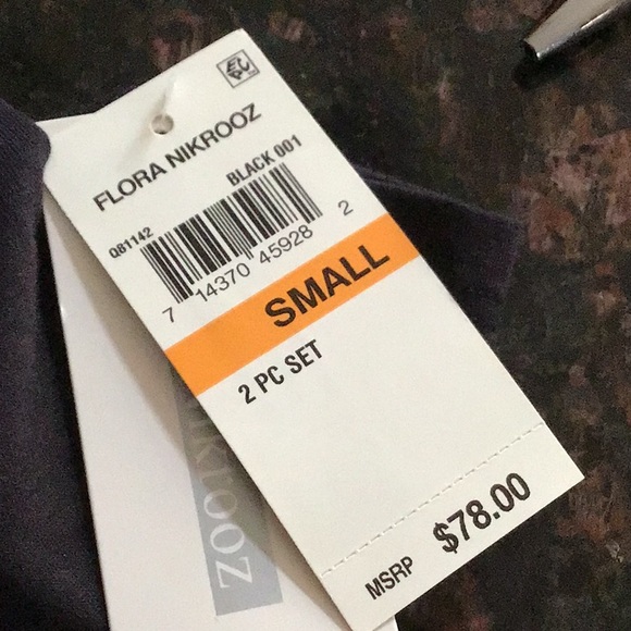 Women Flora Nikrooz 2PC Pajama Lounge Short Sleeve Cropped Pants Set Size S - Picture 6 of 11